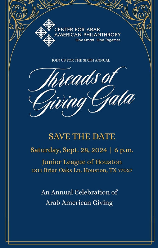 Center for Arab American Philanthropy 6th Annual Threads of Giving Gala