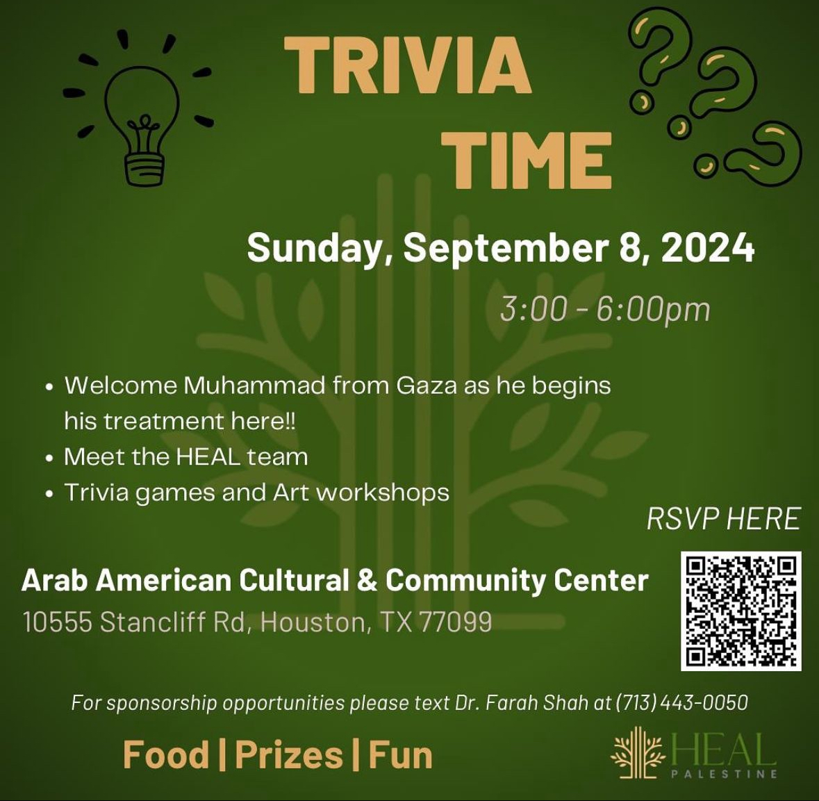 HEAL Palestine Meet and Greet / Trivia Extravaganza